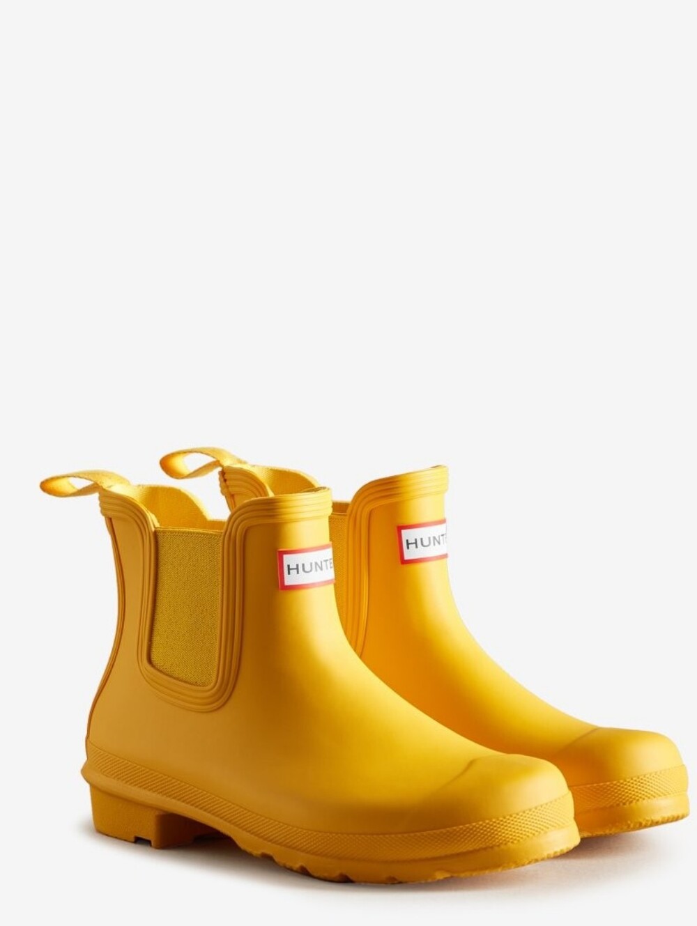 Hunter Kids Yellow Chelsea Rain Boots